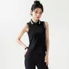 Colete esportivo gola polo com meio zíper para mulheres, estilo universitário, color-blocking, sem mangas, secagem rápida, adequado para corrida, tênis, fitness e yoga