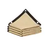 Red de sombreado beige personalizada por el fabricante, Sombra para exteriores, Red de aislamiento para balcón exterior, Red de protección solar perforada en el borde