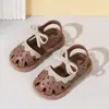 Zapatos de Princesa para Bebé Sandalias de Verano Transpirables de Punta Cerrada para Niñas Suela Suave Antideslizantes Zapatos de Goma para Bebé Zapatos Calados para Niños Pequeños