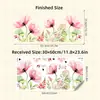 BR0028E aquarela de vento realista flores delicadas adesivos de parede autoadesivos sala de estar quarto decoração de parede de fundo adesivos decorativos