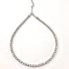 Collar de diamantes de temperamento simple europeo y americano, collar de clavícula, gargantilla de cristal con diamantes desnudos, fabricantes al por mayor