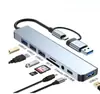 Concentrador USB divisor 5 en 1 a 4, concentrador 3.0, concentrador USB de expansión multiinterfaz para computadora portátil