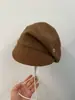 Gorra de Boina con Arrugas Estilo Coreano Personalidad Temperamento Otoño Temprano Simple Versátil Gorra de Pico Gorra de Equitación Protección Solar Vacaciones Tendencia