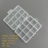 Caixa de armazenamento plástica com compartimentos fixos, caixa com fecho integrado, caixa de joias, diamante brilhante, DIY manual, caixa de acabamento de mesa com tampa flip