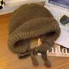 Gorro de Punto Estilo Fairtown para Mujer, Gorro de Invierno Vintage, Gorro Bolsa, Gorro de Lana Cálido para Protección de Orejas