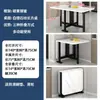 Mesa Plegable, Mesa de Comedor para Uso Doméstico, Adecuada para Apartamentos Pequeños y Propiedades de Alquiler, Mesa de Comedor Simple para Montar Puestos, Rectangular y Portátil
