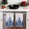 Toallas Pequeñas Populares Navideñas Estampadas Transfronterizas, Paños de Cocina para Platos, Toallas de Mano Absorbentes de Secado Rápido para el Hogar, Venta al por Mayor desde el Fabricante
