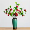 Design de Paisagem Realista com Galhos de Frutas de Lótus Artificial em Névoa Flores e Frutas Artificiais Arranjo de Flores para Sala de Estar e Restaurante Enfeites de Decoração para Casa