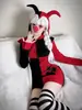 Fantasia de Halloween para Adultos Cosplay Palhaça de Circo Menina Cos Horror Fantasia de Performance Fantasma Fantasia de Rainha de Poker