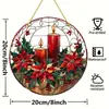 Cardeal Vermelho Pintado Apanhador de Sol Acrílico Ornamento Pendurado Decoração de Porta e Janela Decoração de Casa Artesanato Transfronteiriço