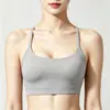Sujetador Deportivo con Espalda en Y Hermoso para Mujer Cuello en U Tirantes Finos Sujetador de Fitness Alta Elasticidad Antishock para Correr Chaleco de Yoga