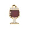Transfronterizo botella de vino verde vaso de cerveza vaso de vino tinto tapa de botella aleación gota de aceite diy accesorios de joyería colgante llavero colgante