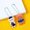 Chaveiro de acrílico de urso de desenho animado fofo e macio estilo ins coreano atacado corrente de contas para mochila acessórios pingentes presentes