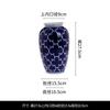 Jarrón vintage de porcelana azul y blanca de alta calidad de estilo chino, adornos decorativos para porche, adornos florales creativos de cerámica.