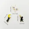 Diseño Creativo Sistema de Sanación para que Elijas Estrellas y Cuelgues Luna Broche Regalo de Confesión para Pareja Insignia de Joyería Cósmica de Metal