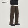 Pantalones Casuales de Pana Nuevos 2024 para Hombre Pantalones Rectos Sueltos Joker de Sentido Avanzado para Otoño e Invierno