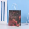 Bolsa de Regalo para el Día del Niño Bolsa de Papel Kraft de Dibujos Animados Bolsa para Llevar Bolsa de Embalaje para Regalo de Fiesta Bolso de Mano