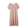 Vestido Floral de Talla Grande para Mujer con Sensación de Sal Ligera Vestido de Verano para Mujer Nuevo Sensación Fresca Cubre la Carne Falda Línea A 260470