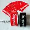 Cinta de Empaque de Marca Supreme Grande Ancha Moderna Cintas Adhesivas para Sellado de Cajas SUP Rojo Negro Decoración Personalizada