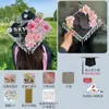 Gorra de Licenciatura Decorada con Flores Kit de Materiales Hecho a Mano DIY Decoración de Tocados de Graduación de Maestría Producto Terminado Infantil Estilo Chino