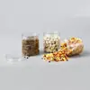 En Stock Al por Mayor 75*90 Fondo Profundo mm Botellas de Plástico Grado Alimenticio para Mascotas Botellas para Empaque de Snacks Alimenticios Frascos de Empaque