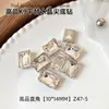 Rhinestones Blancos de Alta Calidad para Uñas con Base Puntiaguda, Alternativa K9 con Forma de Corazón, Ovalados, Rectangulares e Irregulares, Accesorios para Uñas DIY