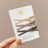 Grampo de Cabelo Perfeito para Maquiagem, Presilha Lateral para Franja Lateral, Presilha Bico de Pato Nova 2025 para Mulheres, Presilha de Cabelo de Uma Palavra, Acessório de Cabeça
