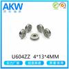 Rodamiento miniatura U604ZZ 4*13*4mm accesorios extrusor impresora rodamiento de rodillos de pantalla