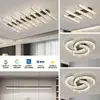 Luz principal de sala de estar minimalista italiana, lámpara de techo tipo nube de alta gama, juego de iluminación Zhongshan de 6 piezas, combinación de paquete de iluminación para toda la casa