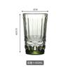 Vaso Grande de Vidrio Transfronterizo, Vaso de Jugo de Alta Estética, Forma de Diamante, Engrosado para Uso Doméstico, Uso en Hotel, para Enjuague Bucal, Cepillado de Dientes, Vaso de Cerveza