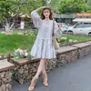 Verano 2026 Nueva Moda Casual Elegante Adelgazante Ligero Fluido Floral Mangas Abullonadas Estilo Muñeca Vestido Tendencia