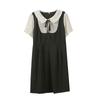 Vestido Negro Pequeño Estilo Hermana de Lunares para Mujer de Talla Grande Verano Nuevo Cubre Carne Vestido Largo y Corto 250413