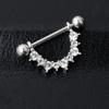 Joyería Popular Europea y Americana para Piercings Anillos para Pezón en Forma de U con Diamantes Accesorios Más Vendidos de Amazon