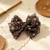 Pinza de Plátano con Lazo Floral Pequeño Estilo Coreano para Mujer 2026 Nuevo Versátil Pinza para Cola de Caballo Alta Accesorios para el Cabello para la Parte Posterior de la Cabeza