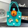 Bolsa de fieltro de dibujos animados para niños, estilo similar a las populares en Xiaohongshu, recuerdo de muñeca linda, diseño creativo hecho a mano
