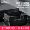 Caixa de Areia para Gatos em Aço Inoxidável Fosco com Grade Alta para Evitar Salpicos, Vaso Sanitário Semi-Fechado para Gatos, Fácil de Limpar e à Prova de Odores