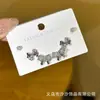 Exquisitos Aretes de Mariposa con Circonita para Mujer, Mismo Estilo que las Celebridades de Internet, Aguja de Plata S925, Estilo Coreano, Pendientes Artísticos de Moda para Mujer