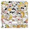 51 Pacotes de Adesivos de Gato, Adesivos Fofos de Gato, Adesivos de Material de Gato de Desenho Animado, Capas Decorativas para Celular