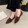 Comercio Electrónico Transfronterizo 2026 Primavera Nuevos Zapatos de Tacón Alto de Terciopelo para Mujer Temperamento Francés Profesionales Corte Bajo Tacón de Aguja Punta Fina Zapatos de Salón