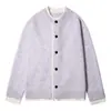 Suéteres Casuais de Inverno Personalizados para Homens da Fábrica de Origem, Cardigans de Tricô com Botões, Padrões de Cor Sólida, Forneça Seus Próprios Designs e Amostras para a Criação de Padrões