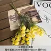 Ramo de Flores de Lirio del Valle Artificial, Más Vendido Transfronterizo, Decoración de Lujo de Gama Alta para Sala de Estar, Arreglo Floral, Accesorio para Fotografía