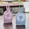 Ventilador de mano usb caricatura niños escritorio portátil conejo ventilador de carga con luz