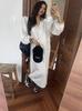 Vestido Sudadera Coreano Nuevo Chic Primavera y Otoño Holgado Sencillo Estilo Largo