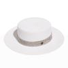 Sombrero de paja de diseñador, estilo pequeño, fragante, con diamantes de imitación, talla M, para mujer, popular en Internet, estilo francés, para playa, vacaciones en la playa, sombrero para el sol de verano.