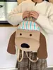 Bolso de Muñeca de Cachorro Lindo Tridimensional, Mochila con Diseño de Dibujos Animados de Nicho No Colisionante, Mochila de Peluche Casual para Viajes para Niñas