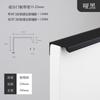 Negro Dorado Borde de Puerta de Gabinete Manija Larga Moderna Simple Invisible Sin Perforaciones Manija para Cajón Gabinete Ropero