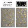 Ins Dulce Fresco Pequeño Serpiente Dorada Pegatina para Uñas Arte 5D Repujado Bronceado Spice Girls Serpiente Plateada Aurora Pegatina para Uñas Joyería SL