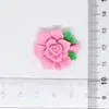 Flor de Jazmín Imitación Brillante Flor de Peonía Accesorios de Resina para Bricolaje Pegamento de Crema Funda para Teléfono Pasador Pegatinas para Vaso de Agua