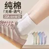 Calcetines para Mujer 2025 Nuevos Más Vendidos Primavera y Otoño Alto Algodón Delgados Sin Costuras Anti-Olor Deportivos Casuales de Media Pantorrilla en Stock