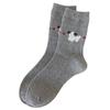 Calcetines de Lana Cálidos Estilo Nuevo Otoño e Invierno Fair Isle Retro Venta al por Mayor Japoneses Modernos Versátiles Gruesos para Mujer